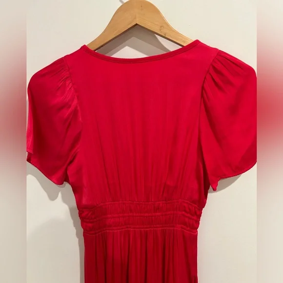 ANTHROPOLOGIE Somerset Maxi Dress, Magenta, XXS - Picture 9 of 11